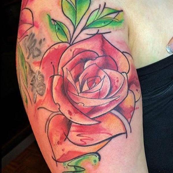 Значение татуировки роза (с фото)