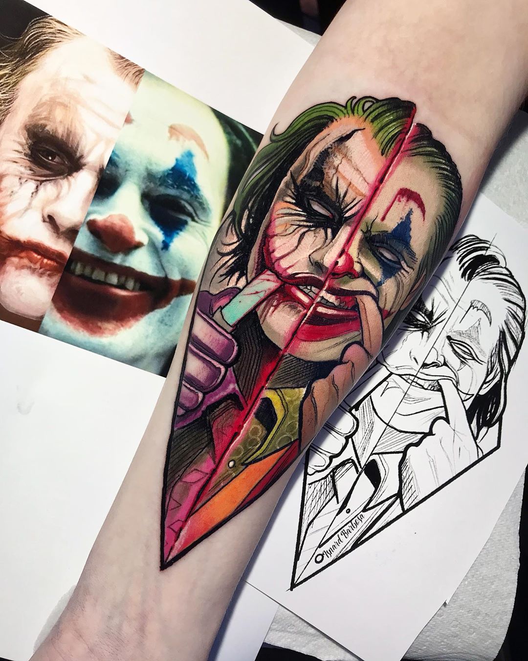 Татуировки в честь Джокера. 