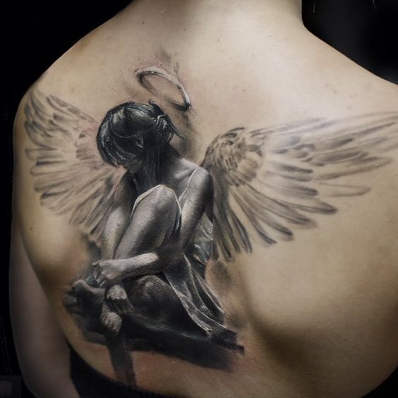 Различные значения татуировок с ангелами