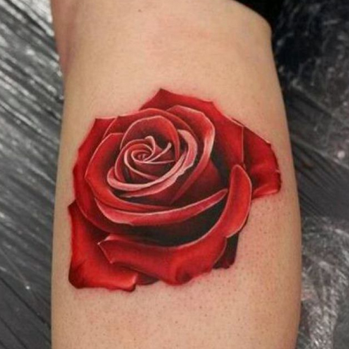 Татуировка красная роза значение