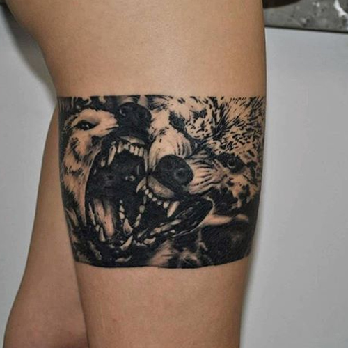 Значение татуировки волк с оскалом